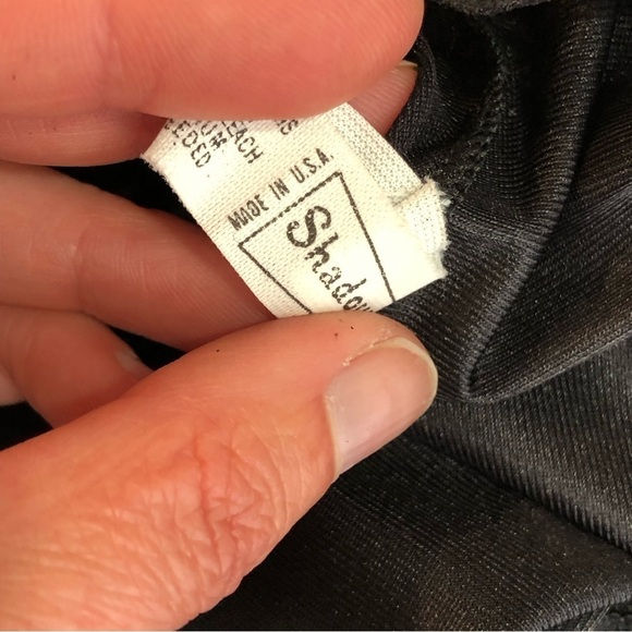Vintage Shadowline black sheer short slip lace bodice made in USA glam sissy S - Picture 9 of 10